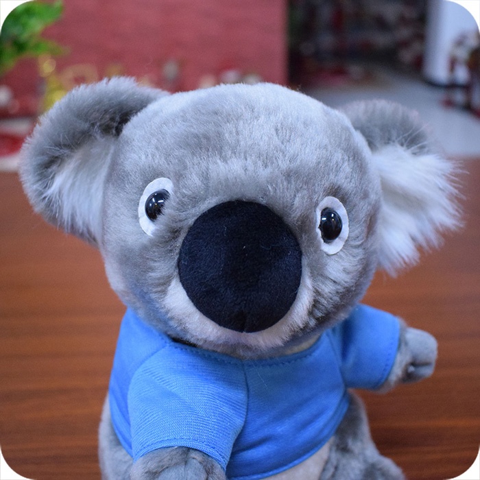 Vivid Koala Plush Animal Toy, 8 inches