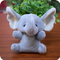 Elephant Plush Keychain Toy, 4 inches