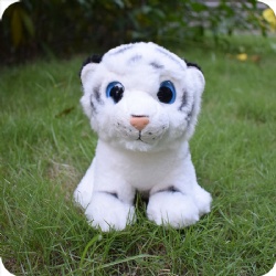 White Tiger Lifelike Stuffed Animal Zoo Toy