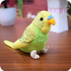 Green Budgie Stuffed Animal Bird Plush Toy