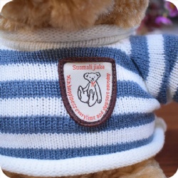 Sitting Teddy Bear Soft Toy with Sweater, 14 inches